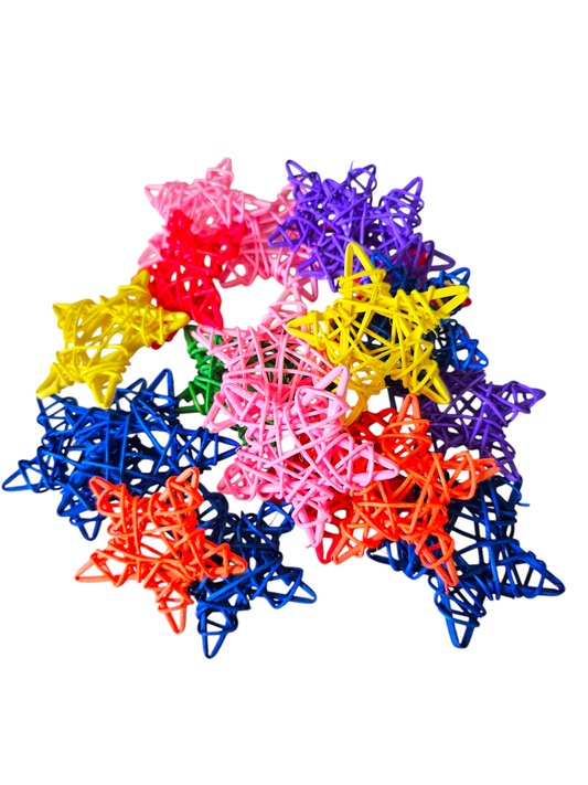 Rattan Stars - Coloured