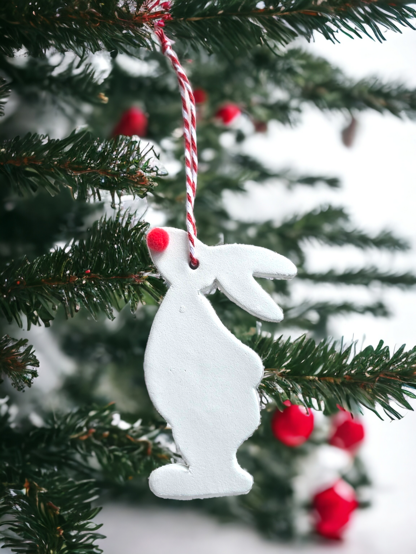 Clay Bunny Bauble