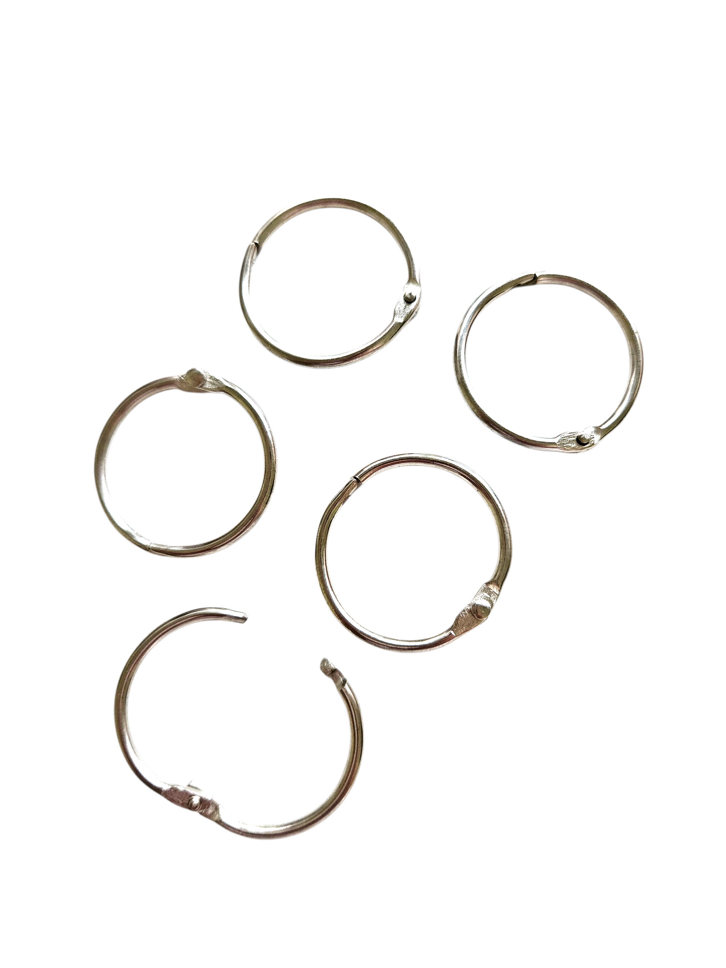5x Split Ring Clips